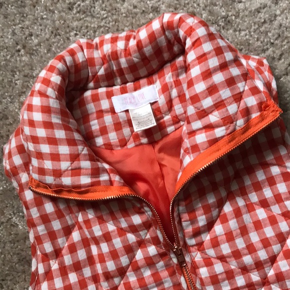 Orange puffy vest - Picture 2 of 2